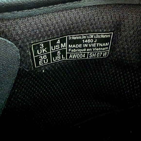 Dr. Martins 1460 Floral Mash Up Leather Lace Up Boots, Size 5 - Picture 7 of 7